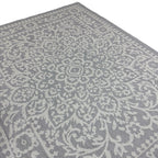 220 x 160 cm Black/Grey Reversible Indoor/Outdoor Rug