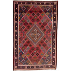 216 x 140 cm Hand-Knotted Persian Joshegan Wool Rug