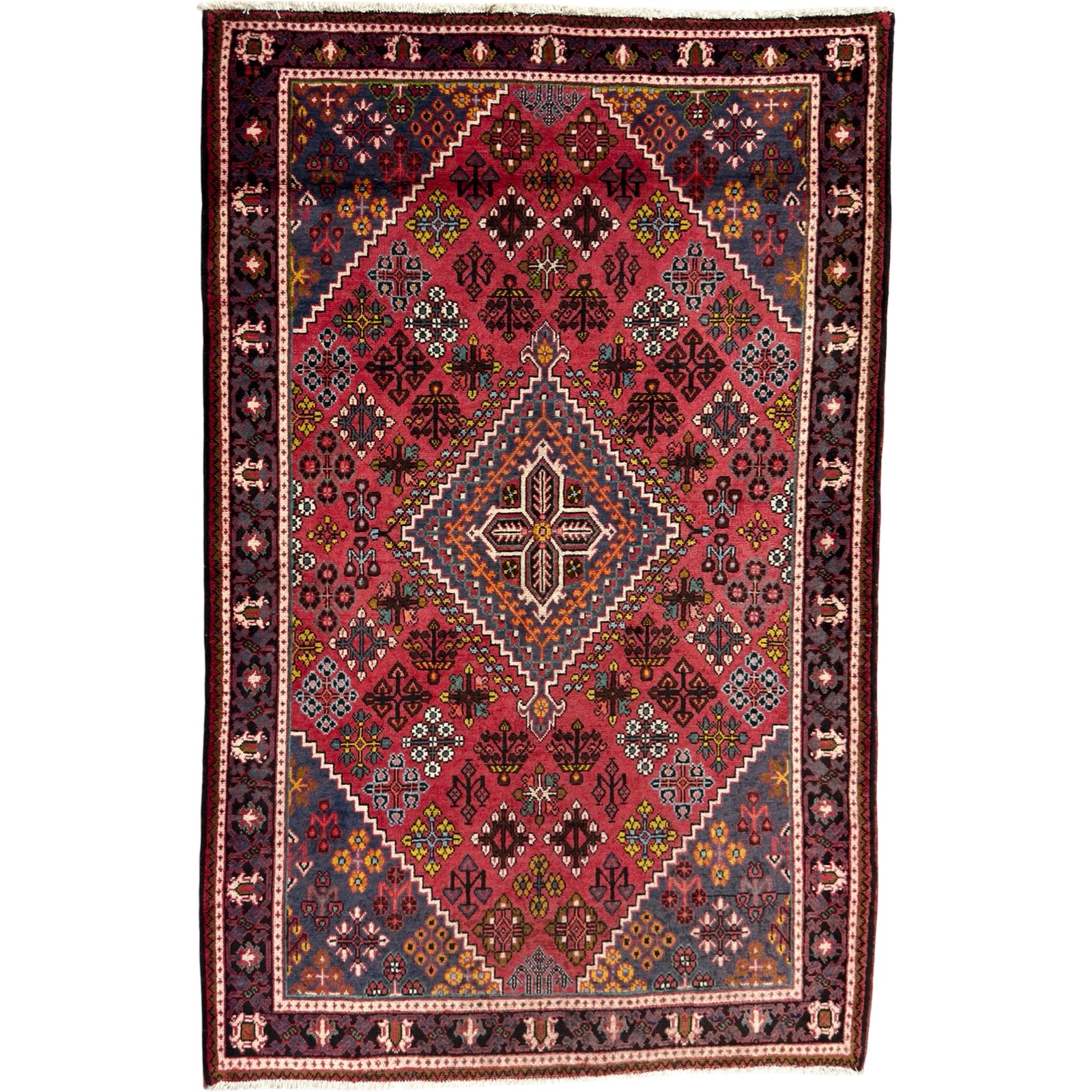216 x 140 cm Hand-Knotted Persian Joshegan Wool Rug
