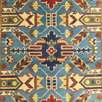 121 x 81 cm Hand Knotted Afghan Kazak Rug