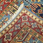 121 x 81 cm Hand Knotted Afghan Kazak Rug