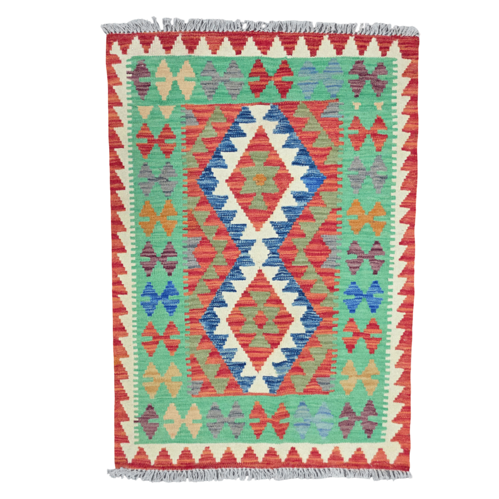 125 x 84 cm Hand Woven Afghan Kilim Rug