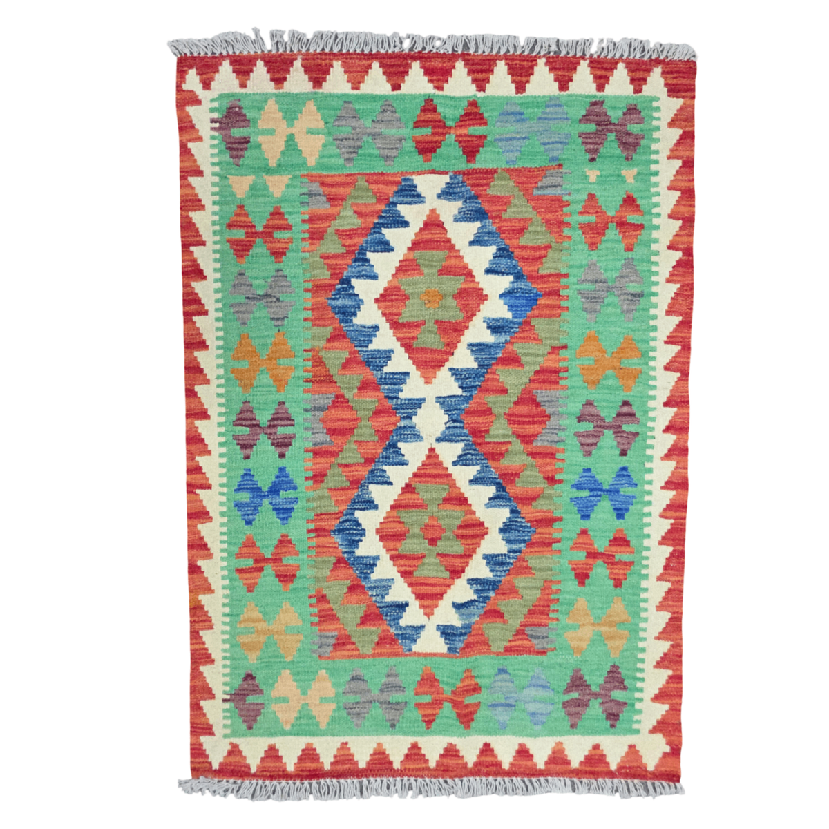 125 x 84 cm Hand Woven Afghan Kilim Rug