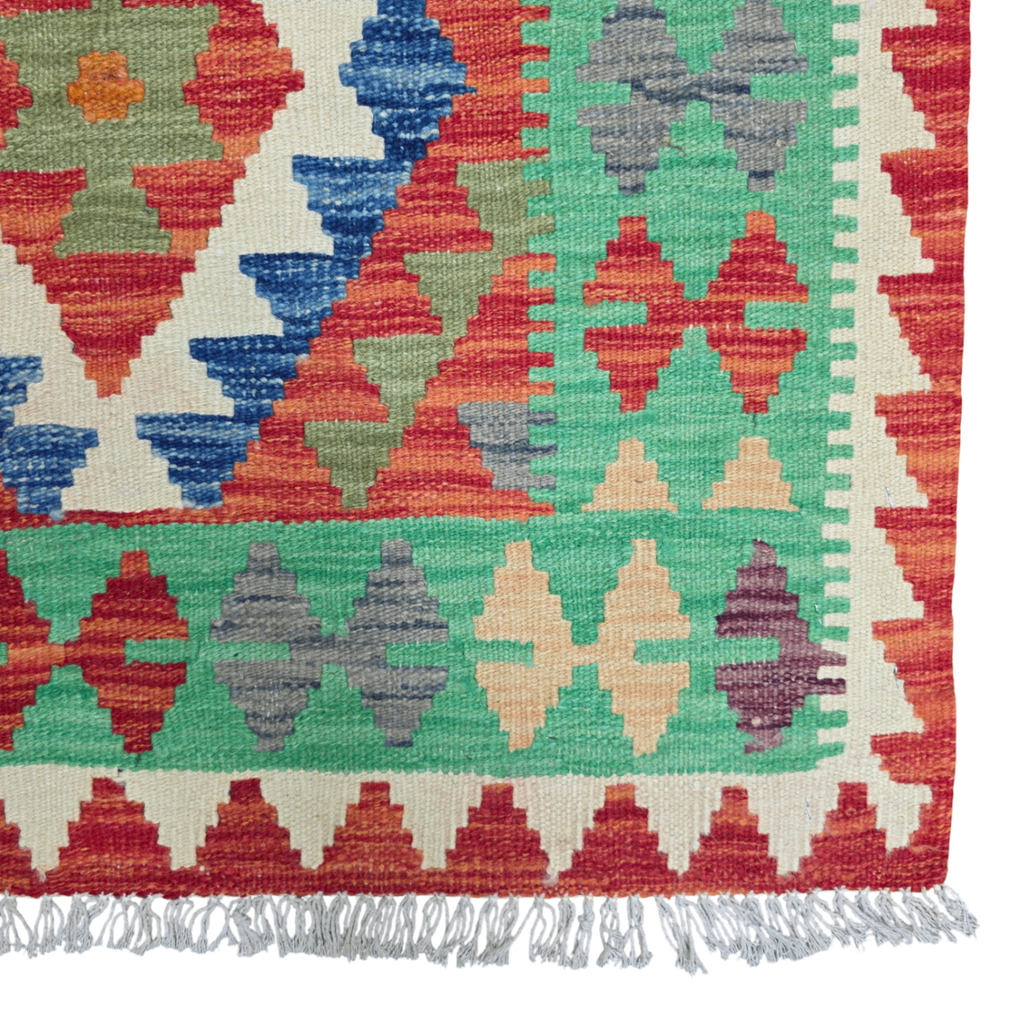 125 x 84 cm Hand Woven Afghan Kilim Rug