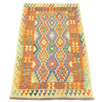193 x 127 cm Hand Woven Afghan Kilim Rug