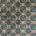 194 x 149 cm Hand-Knotted Afghan Bokhara Akche Rug