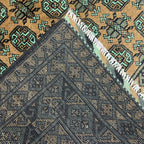 194 x 149 cm Hand-Knotted Afghan Bokhara Akche Rug