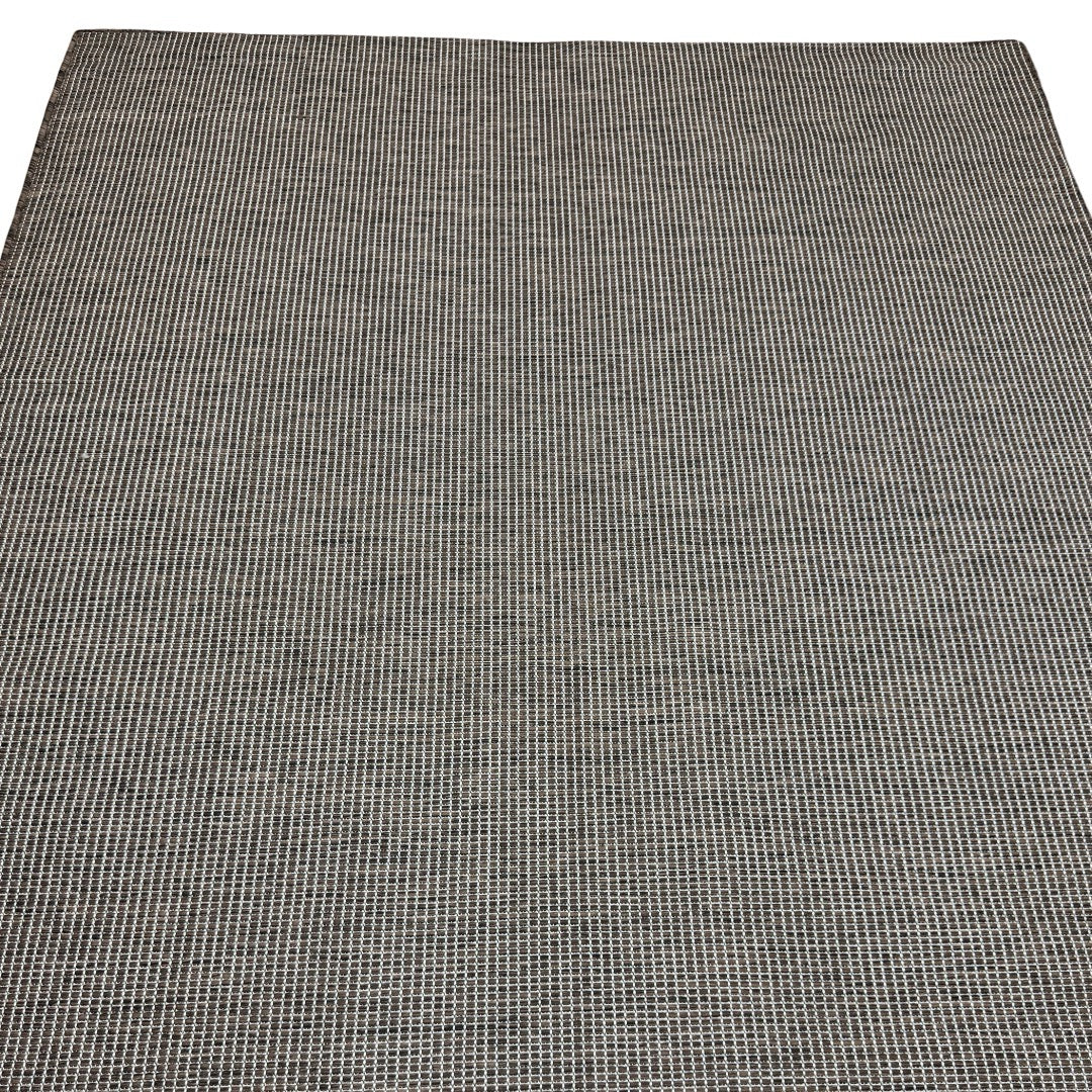 213 x 152 cm Natural Brown Plain Indoor/Outdoor Rug