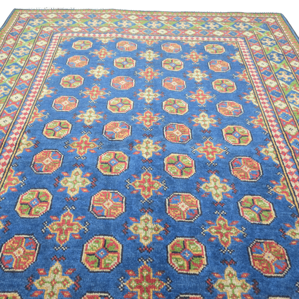 200 x 147 cm Hand-Woven Afghan Akche Rug