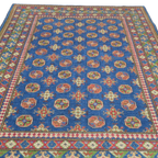 200 x 147 cm Hand-Woven Afghan Akche Rug