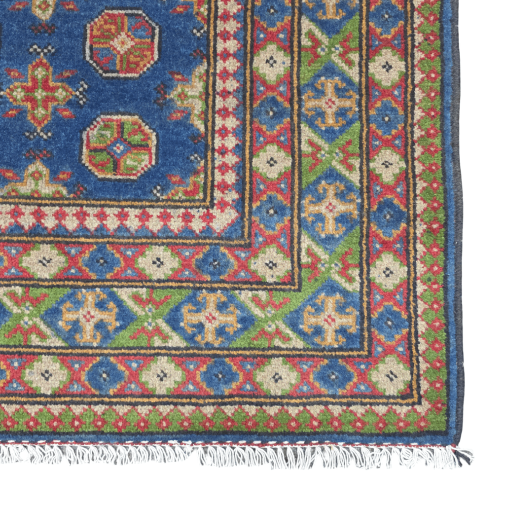 200 x 147 cm Hand-Woven Afghan Akche Rug