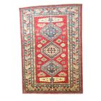 207 x 145 cm Hand Knotted Afghan Kazak – Wool Rug