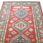 207 x 145 cm Hand Knotted Afghan Kazak – Wool Rug