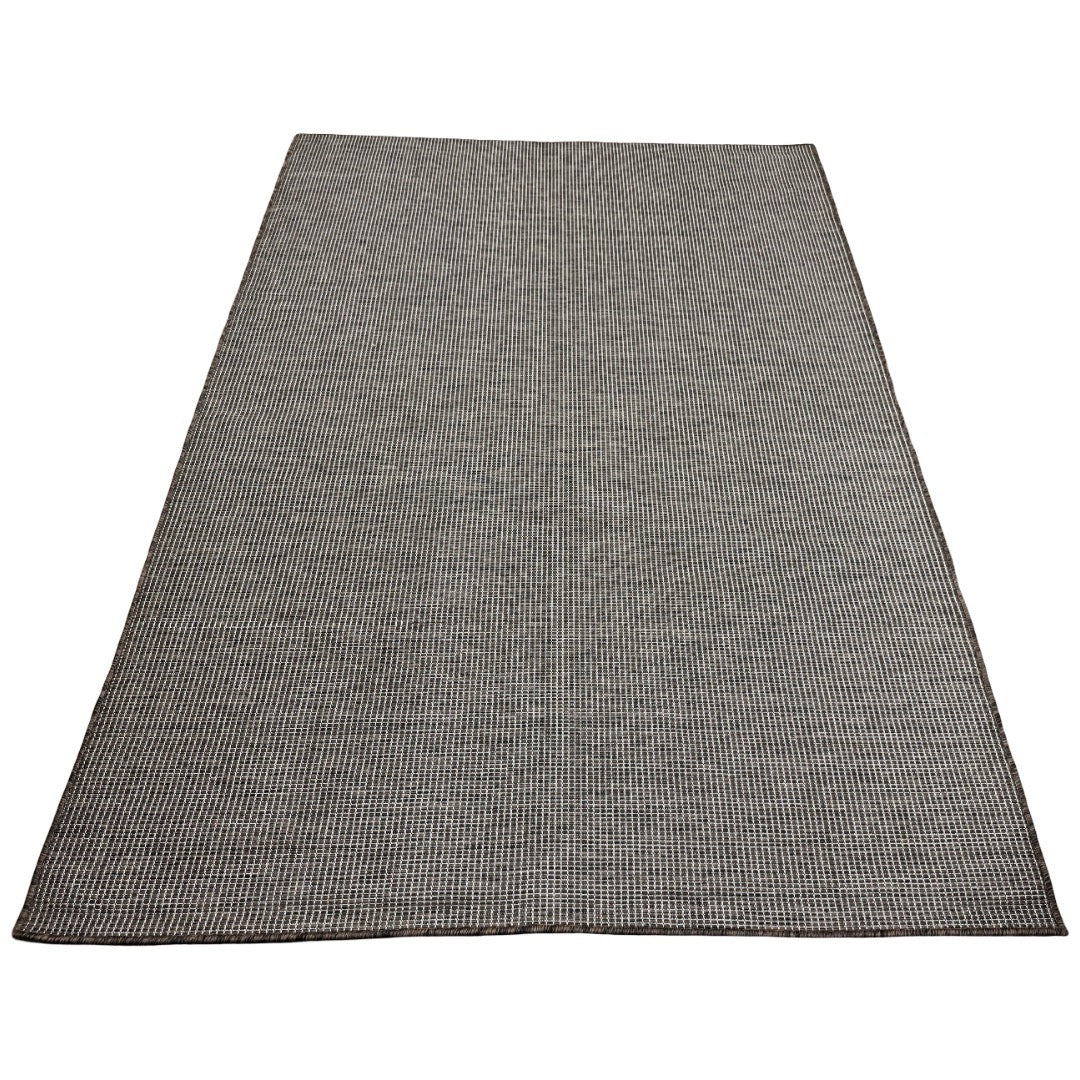 213 x 152 cm Natural Brown Plain Indoor/Outdoor Rug