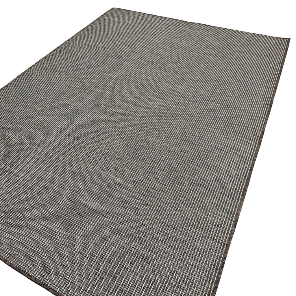 213 x 152 cm Natural Brown Plain Indoor/Outdoor Rug