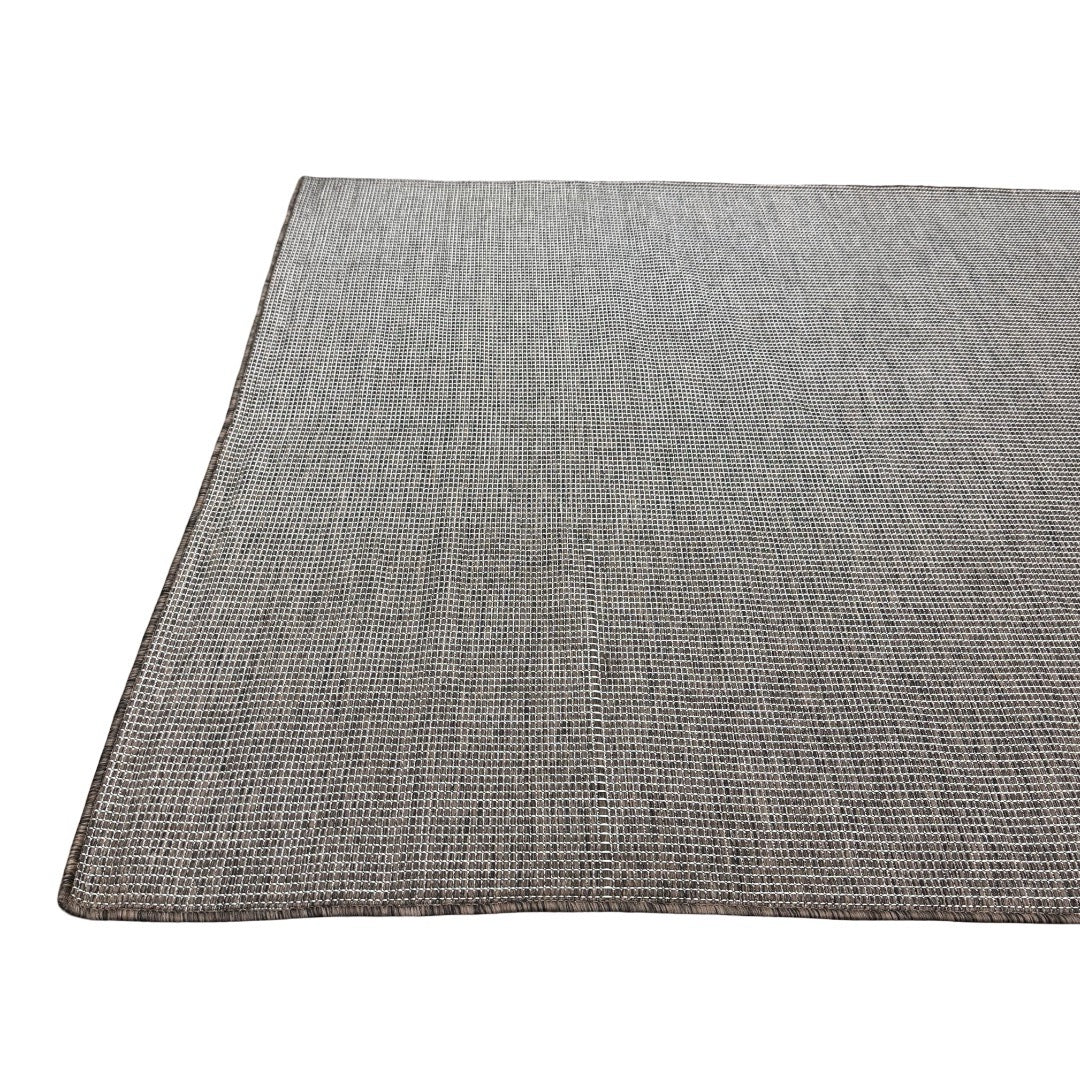 213 x 152 cm Natural Brown Plain Indoor/Outdoor Rug