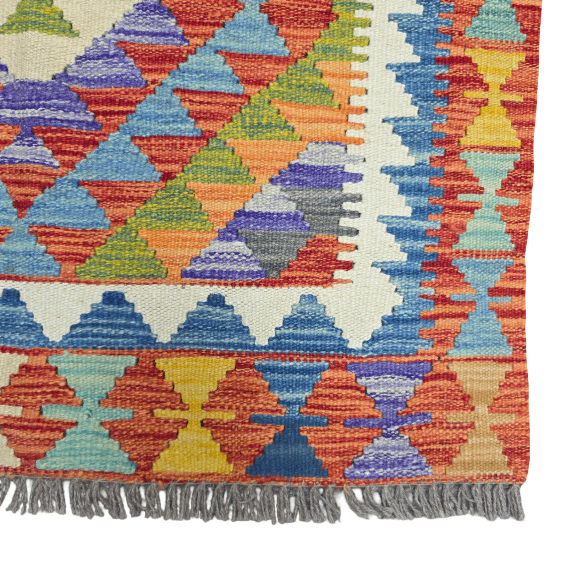 125 x 84 cm Hand-Woven Afghan Kilim Rug