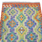 125 x 84 cm Hand-Woven Afghan Kilim Rug