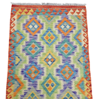 125 x 84 cm Hand-Woven Afghan Kilim Rug