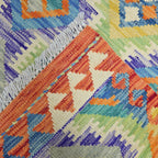 125 x 84 cm Hand-Woven Afghan Kilim Rug