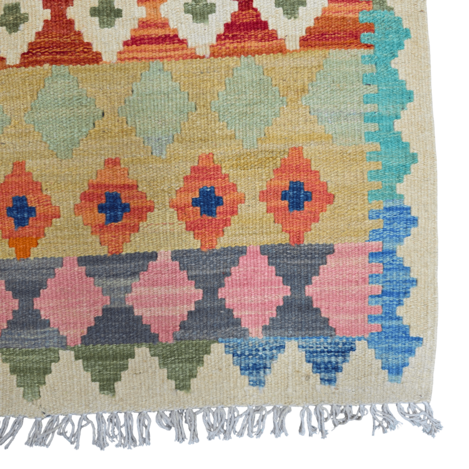 125 x 84 cm Hand-Woven Afghan Kilim Rug