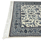 225 x 160cm Persian All Over Ivory Nain Machine Made Rug
