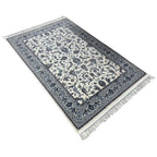 225 x 160cm Persian All Over Ivory Nain Machine Made Rug