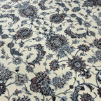 225 x 160cm Persian All Over Ivory Nain Machine Made Rug