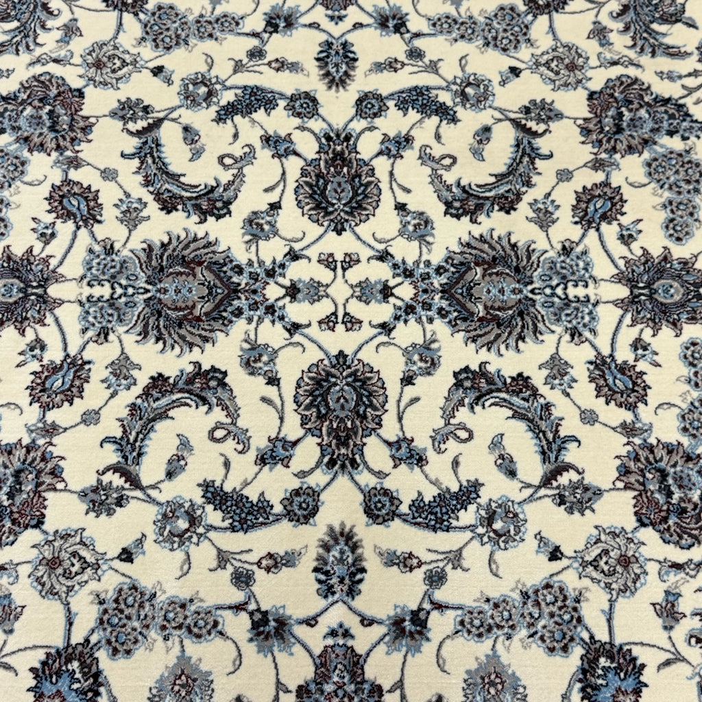 225 x 160cm Persian All Over Ivory Nain Machine Made Rug