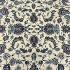 225 x 160cm Persian All Over Ivory Nain Machine Made Rug