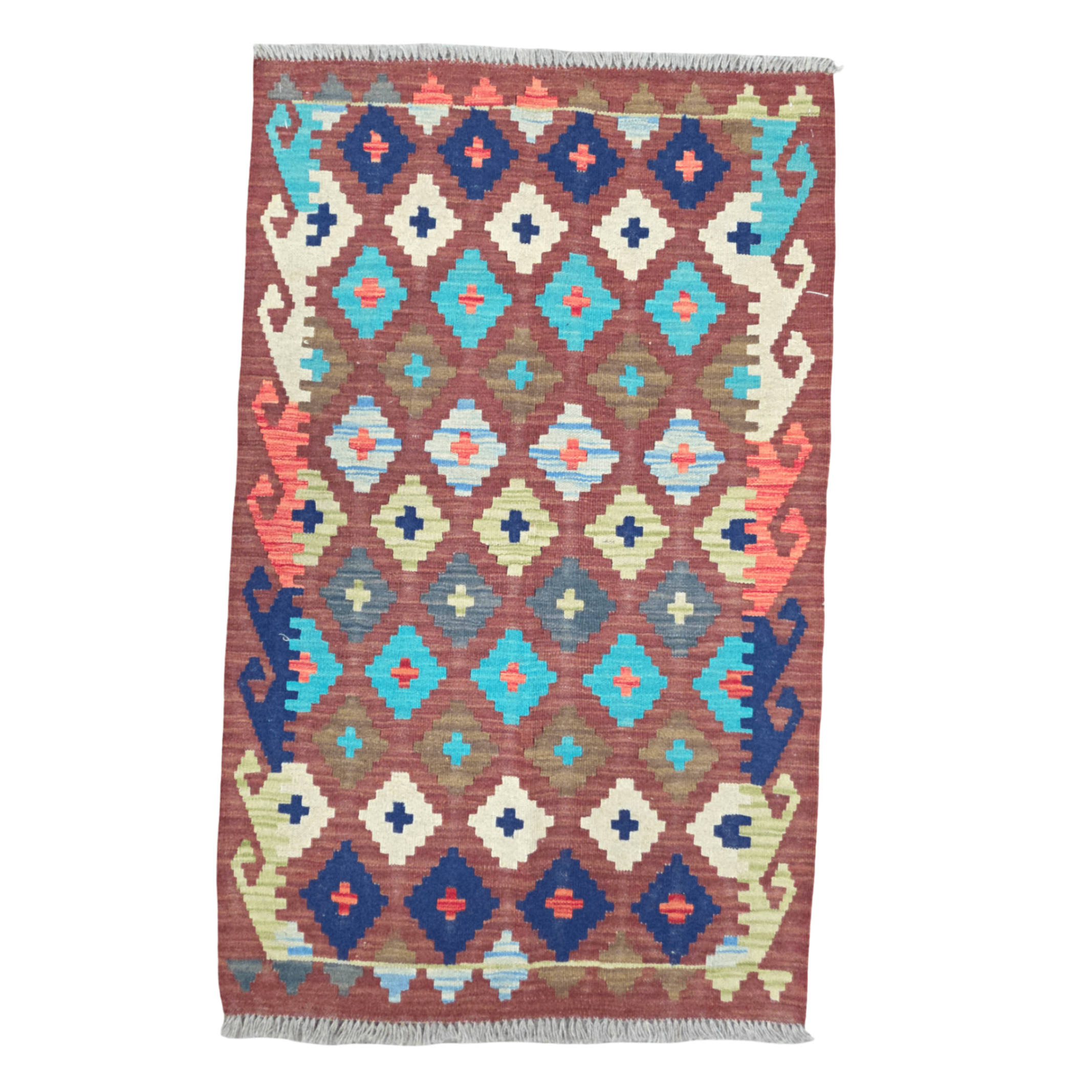 125 x 78 cm Hand-Woven Afghan Kilim Rug