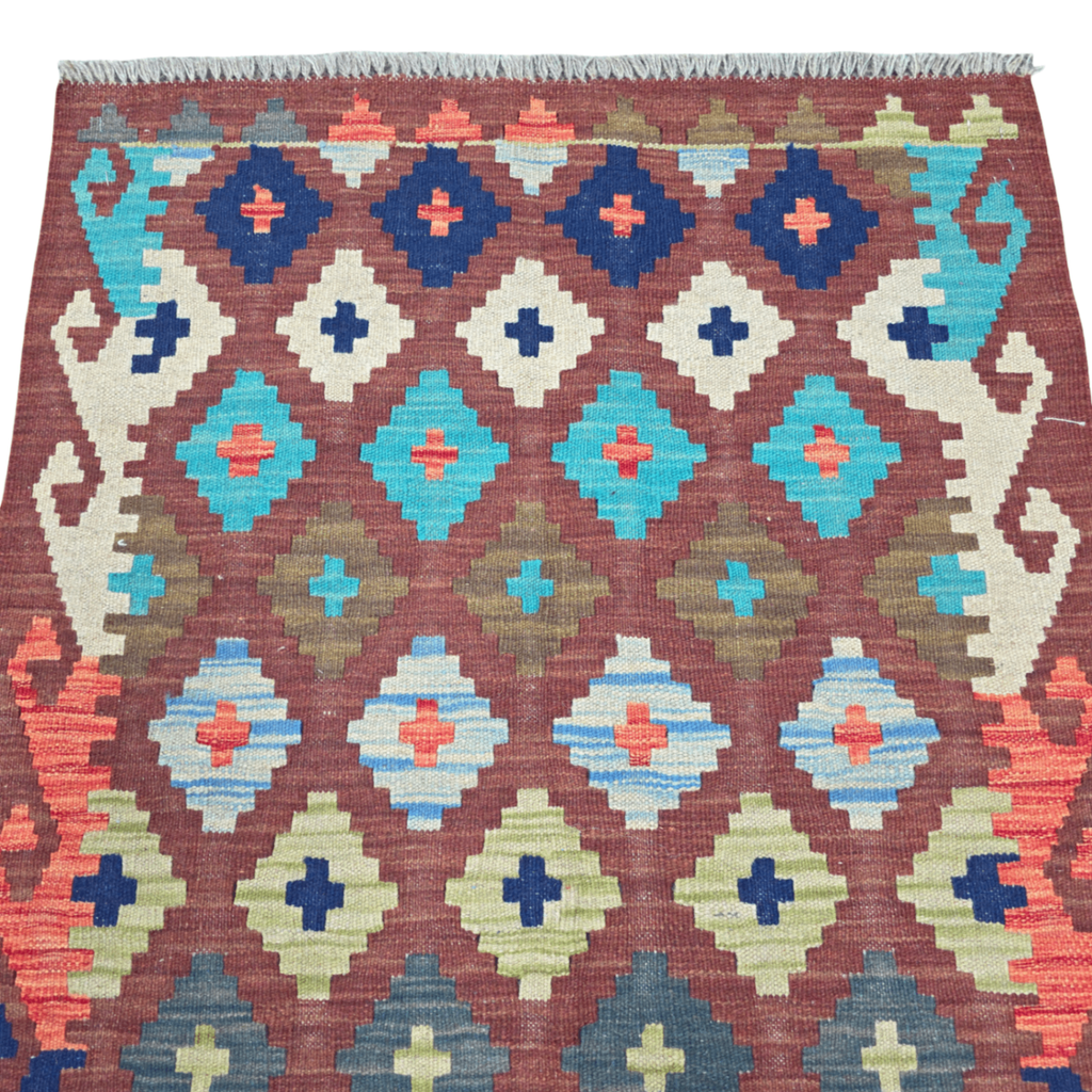 125 x 78 cm Hand-Woven Afghan Kilim Rug