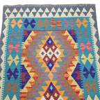 125 x 84 cm Hand-Woven Afghan Kilim Rug