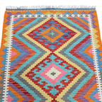 125 x 84 cm Hand-Woven Afghan Kilim Rug