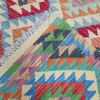 123 x 92 cm Hand Woven Afghan Kilim Rug