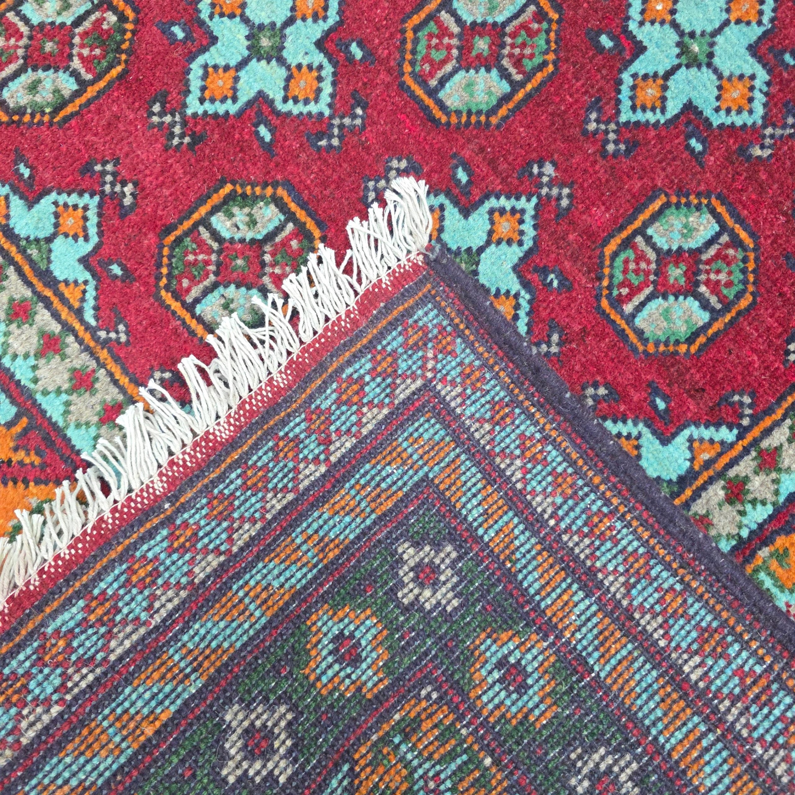 200 x 150 cm Hand-Woven Afghan Akche Rug