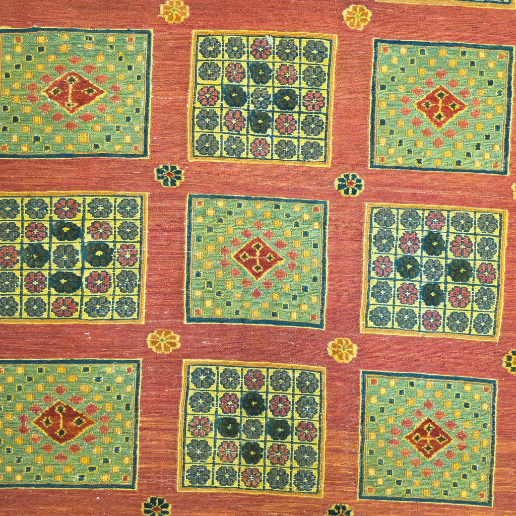 253 x 198 cm Hand Woven Tribal Afghan Kilim Sumak – Wool Rug