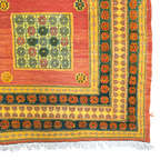 253 x 198 cm Hand Woven Tribal Afghan Kilim Sumak – Wool Rug