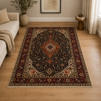 290 x 200 cm Hand-Knotted Persian Tabriz Geometric Medallion Rug
