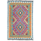 125 x 84 cm Hand-Woven Afghan Kilim Rug