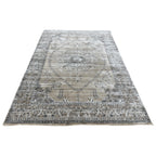 290 x 200 cm Taupe Persian Vintage Design Medallion Rug