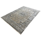 290 x 200 cm Taupe Persian Vintage Design Medallion Rug