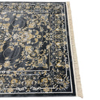 290 x 200 cm Grey & Gold Tabriz Design Floral Machine-Made Rug