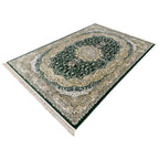 290 x 200 cm Deep Green Persian Design Machine-Made Rug