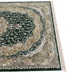 290 x 200 cm Deep Green Persian Design Machine-Made Rug
