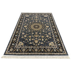 290 x 200 cm Persian Design Grey & Gold Floral Machine Made Rug