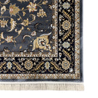 290 x 200 cm Persian Design Grey & Gold Floral Machine Made Rug