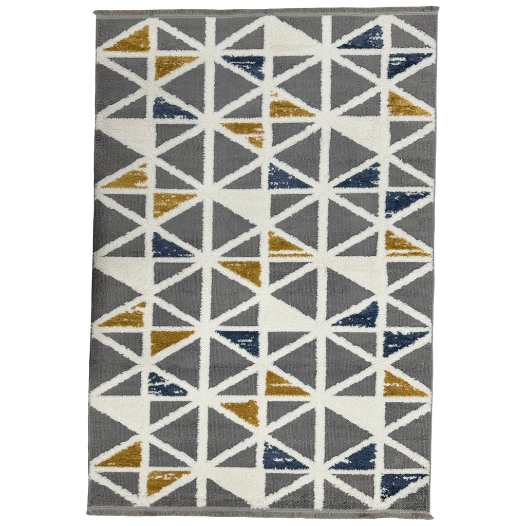 230 x 160 cm Modern Geometric Triangle Rug