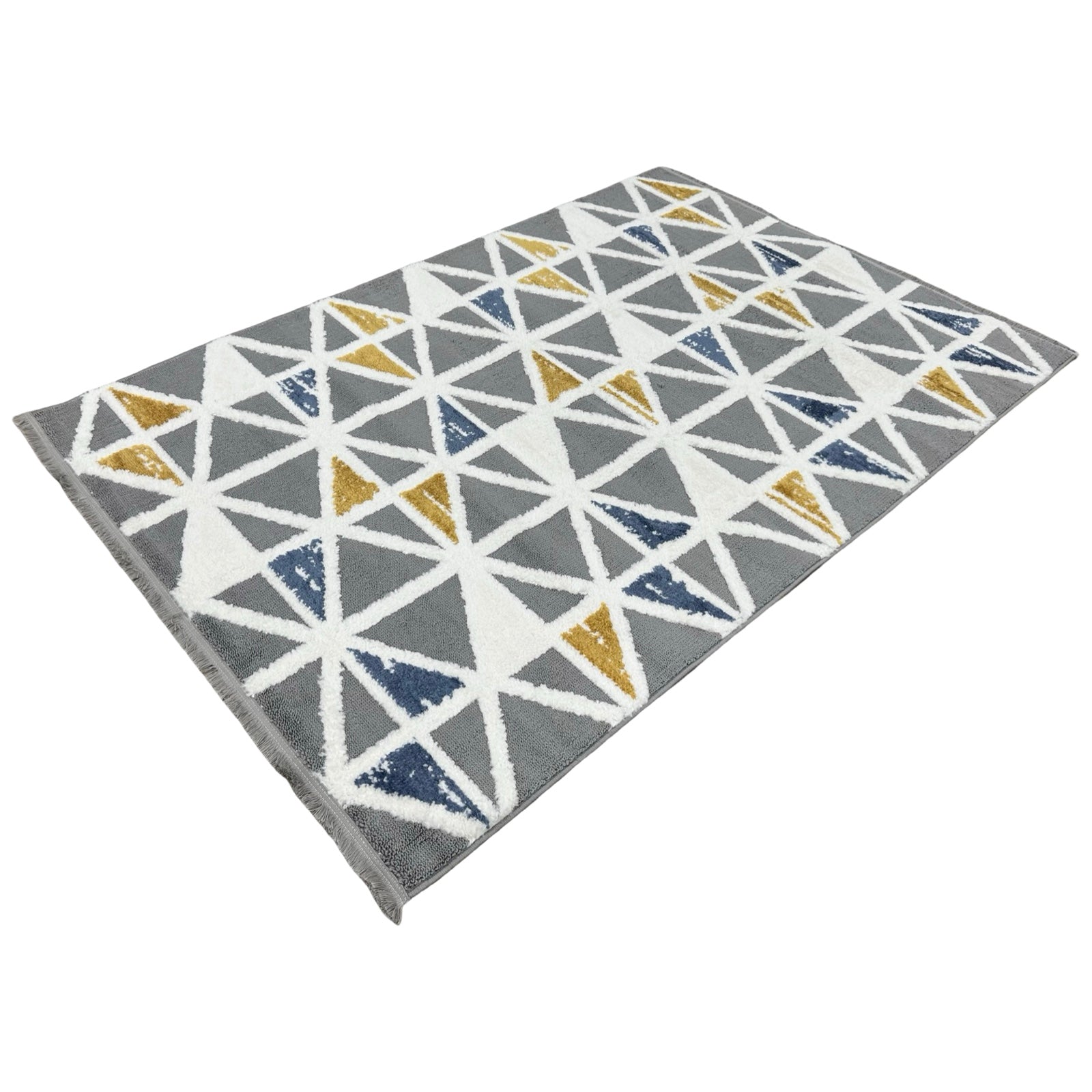230 x 160 cm Modern Geometric Triangle Rug