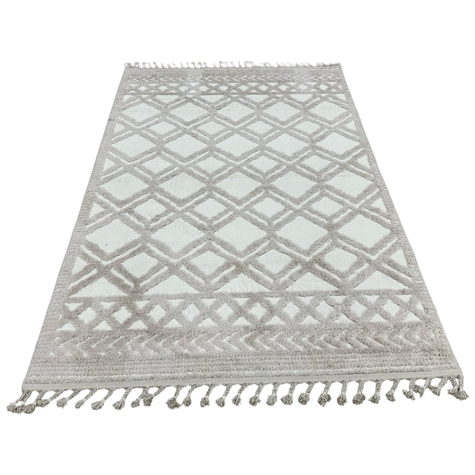 230 x 160 cm Moroccan Style Diamond Pattern Rug